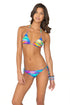 Luli Fama Cielito Lindo Crystallized Wavey Triangle Top